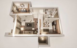 Apartament 2 camere,decomandat, et.1, Calea Surii Mici, Sibiu - Schiță 13