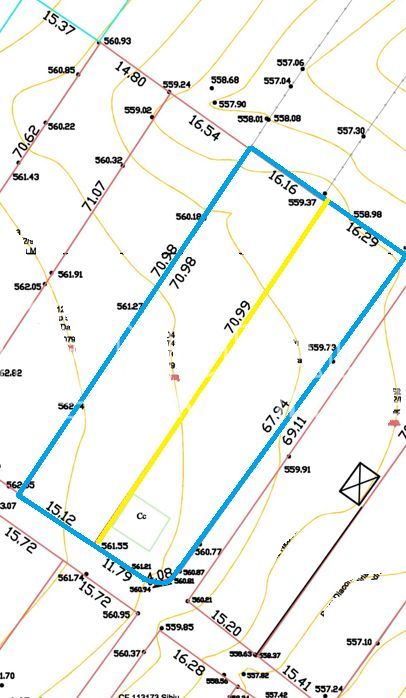 Teren intravilan 2.158 mp - Tropinii Noi, Sibiu | 2 parcele | Zonă Dumbrava - Schiță 11