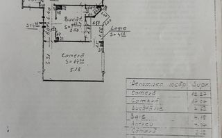 Apartament cu 2 camere in Marasti, etaj 3, zona Hotel Paradis ! - Schiță 11