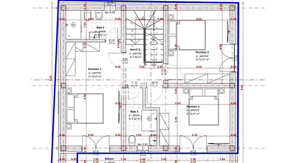 Casă nouă, clasă energetică A, teren 335 mp, Sibiu zona Turnisor - Schiță 6