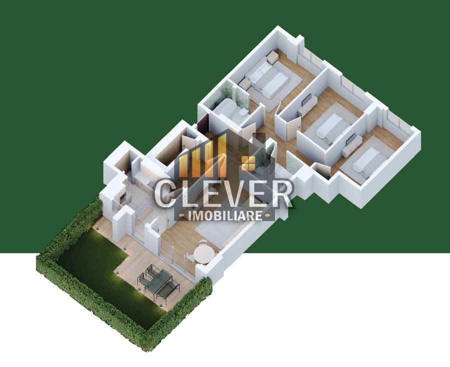 Spațiu și Confort: Apartament 4 Camere cu Dressing și Curte lângă IKEA Pallady - Schiță 12