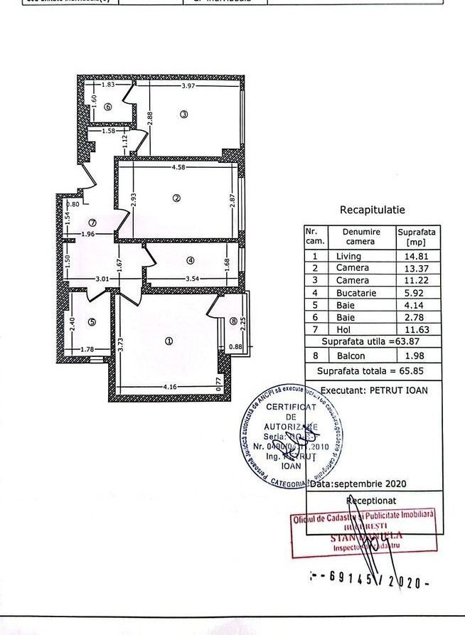 Vanzare Ap. 3 camere, 2 bai, centrala, parcare, 2020, Titan-Nicolae Grigorescu - Poză 8