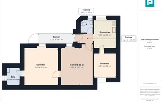 Apartament 3 camere, Splaiul Tudor Vladimirescu - Poză 23