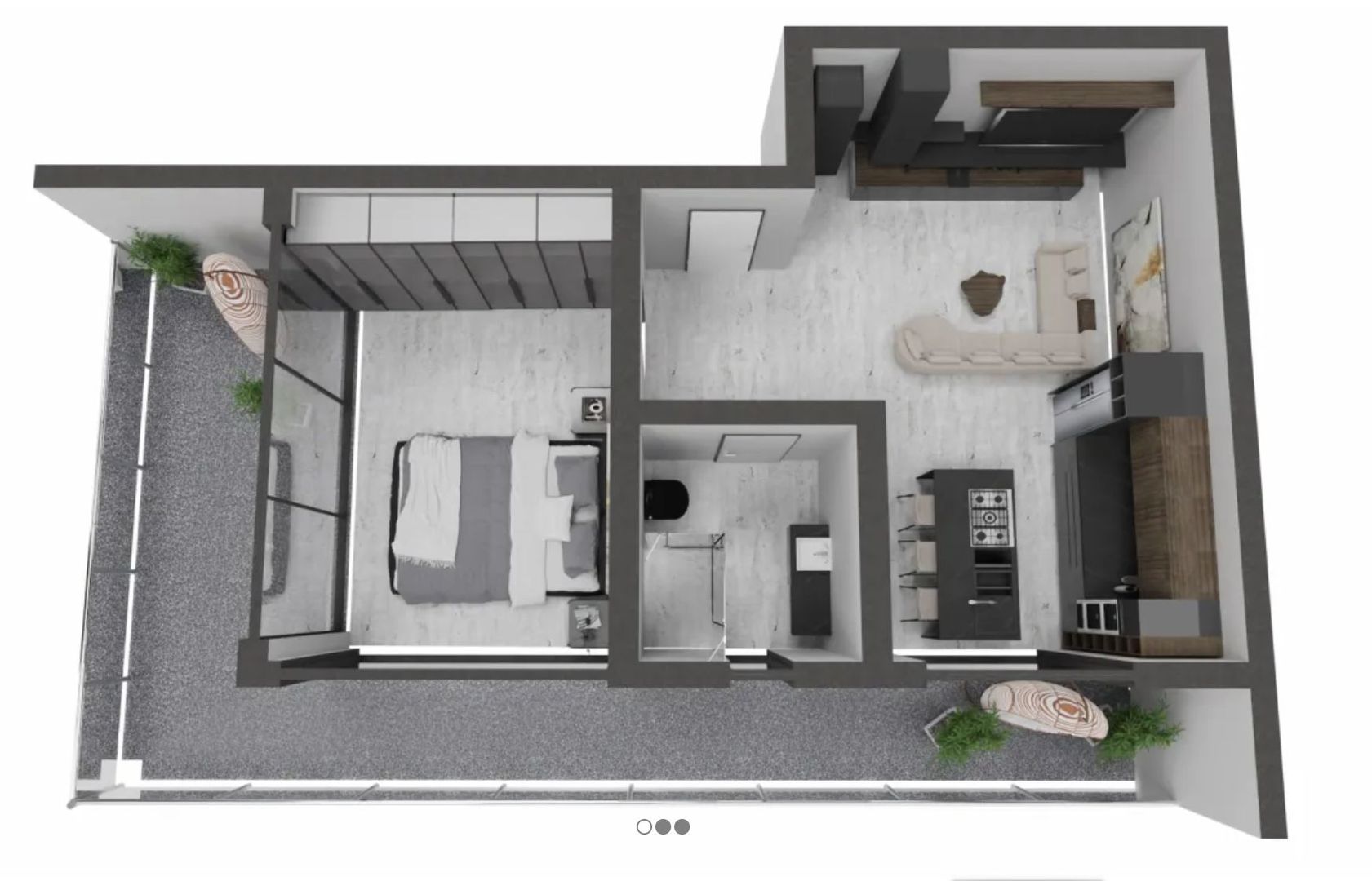 Dezvoltator vinde ap. 2 cam 52 mp Et. 5  An 2023  Comision 0% Mamaia Nord - Poză 30