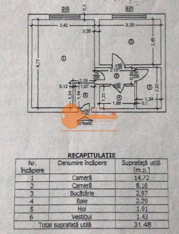 2 camere la 400m de metrou Glorjului - Poză 7