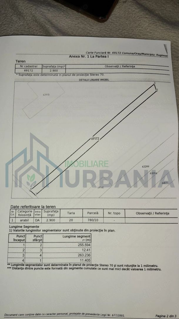 Teren intravilan de 2900 mp in Ruginoasa, Iasi, langa DN28 - Poză 1