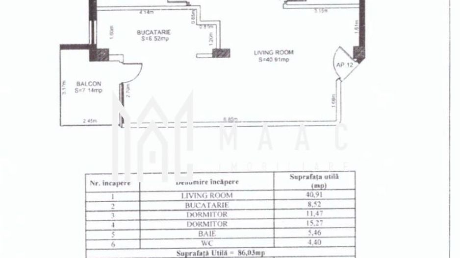 Apartament 3 camere de vânzare | Sibiu, Calea Dumbrăvii - Poză 14