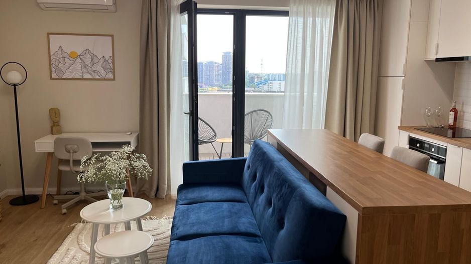 Apartament mobilat 2 camere superb cu terasa | Core Timpuri Noi - Poză 9