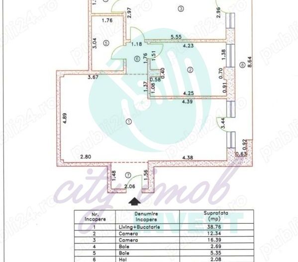 3 camere Timpuri Noi | Bloc 2015 | Parcare subterană inclusă - Poză 3