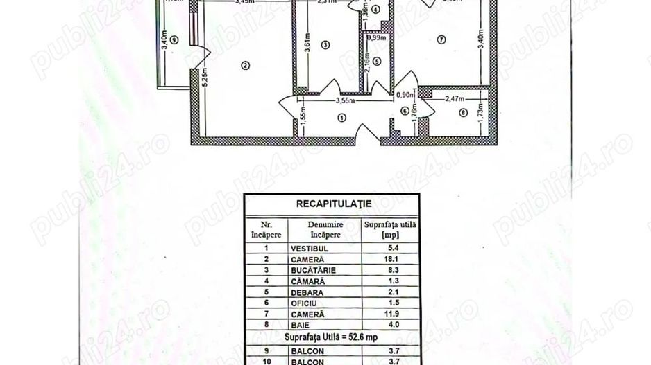 De vanzare  Apartament 2 camere Apusului - Poză 9