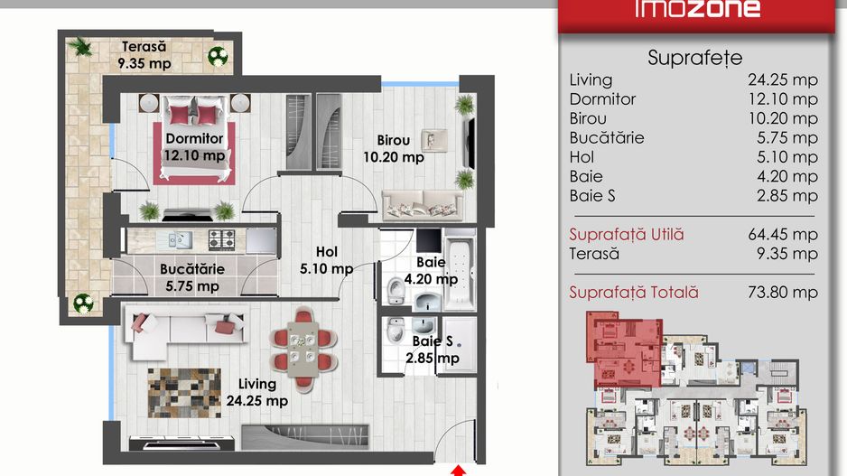 Drumul Taberei, 3 Camere, Decomandat, 74mp, Zona De Case, Bloc Nou, Comision 0% - Poză 6