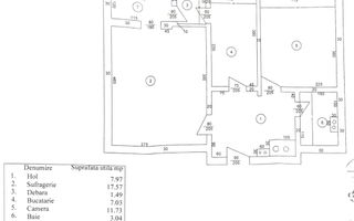 2 Decomandate Mobilat Utilat Calea Bucuresti Rotonda 52mp - Schiță 11