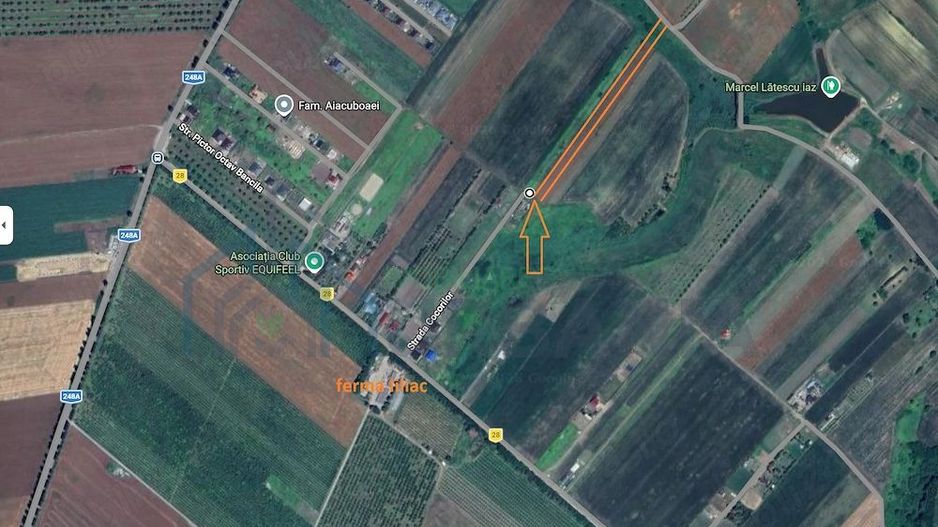 Teren extravilan de vânzare în comuna Miroslava, zona Ferma Liliac - Poză 1