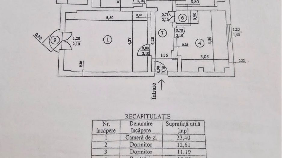 3 CAMERE COMPLET RENOVAT ‖  UTILAT MOBILAT ‖  ROND ALBA IULIA ‖ - Schiță 6