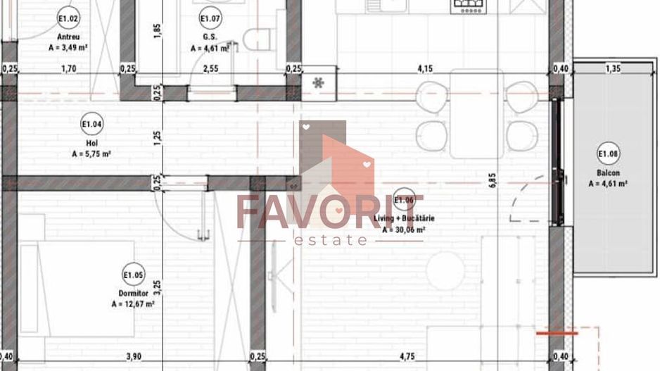 Apartament 2 camere | Decomandat | La asfalt | Curte + 2 locuri de parcare - Poză 10