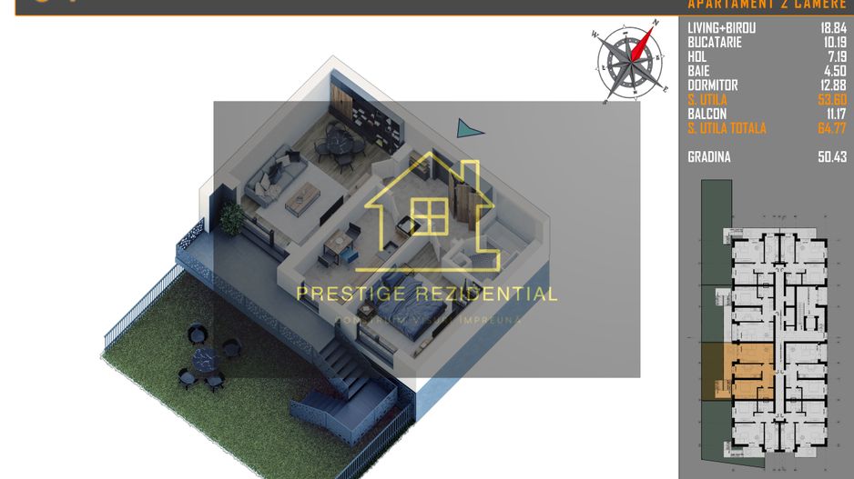 in finaliz-Ap 2 cam+curte 50 mp, incalzire in pardoseala_Titan-Pallady - Poză 1