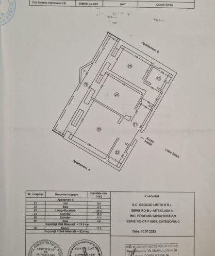 Mamaia -  Apartament cu 3 camere situat la parter cu vedere la lac. - Poză 21