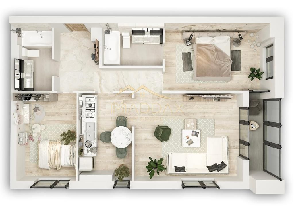 Apartament 3 camere***102 mp***NOU***ultrafinisat//OMV Pipera - Schiță 22