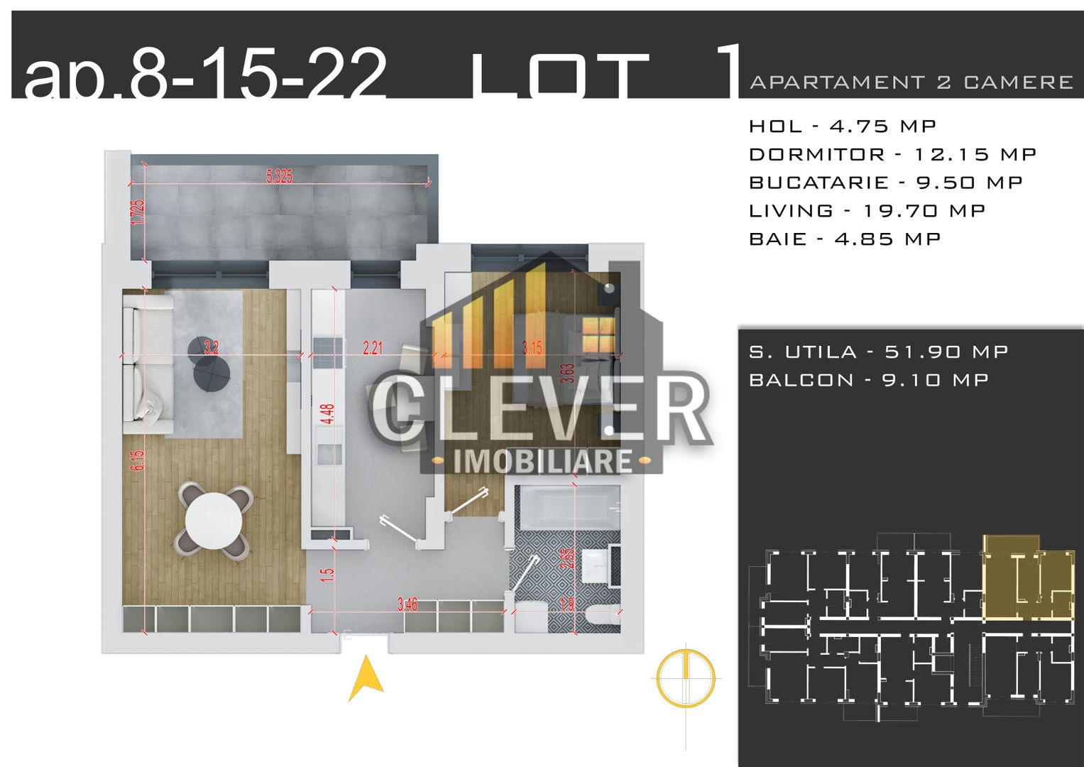 2 Camere | Direct Dezvoltator | Finisaje la Alegere - Poză 3