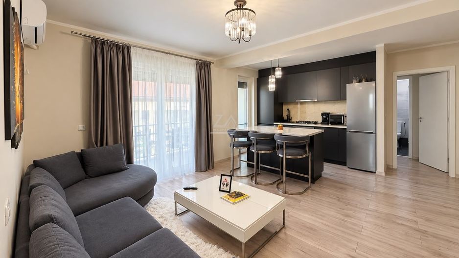 Mobilat si utilat complet. 2 bai. Asfalt. Disponibil imediat. - Poză 1