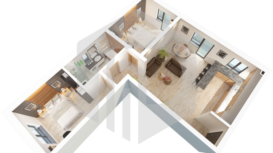 Apartament 3 camere | Etaj 1 | Doamna Stanca | Dezvoltator - Poză 9