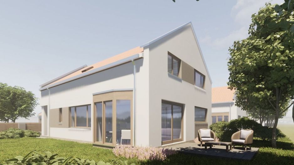 Casă in construcție P+M, Teren 565 mp - Str. George Enescu - Carei - Poză 2