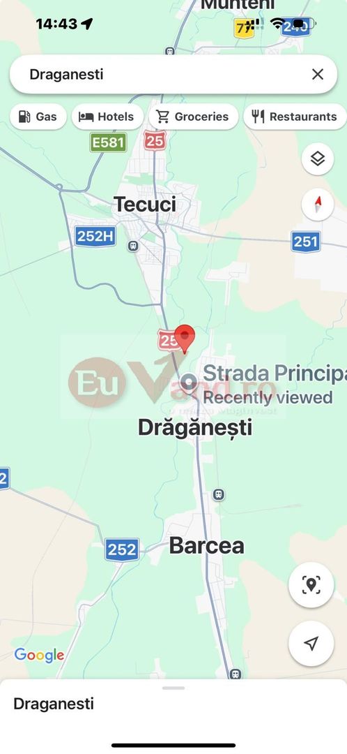 De vanzare teren extravilan Tecuci, la intrarea in oras dinspre Draganesti - Poză 3