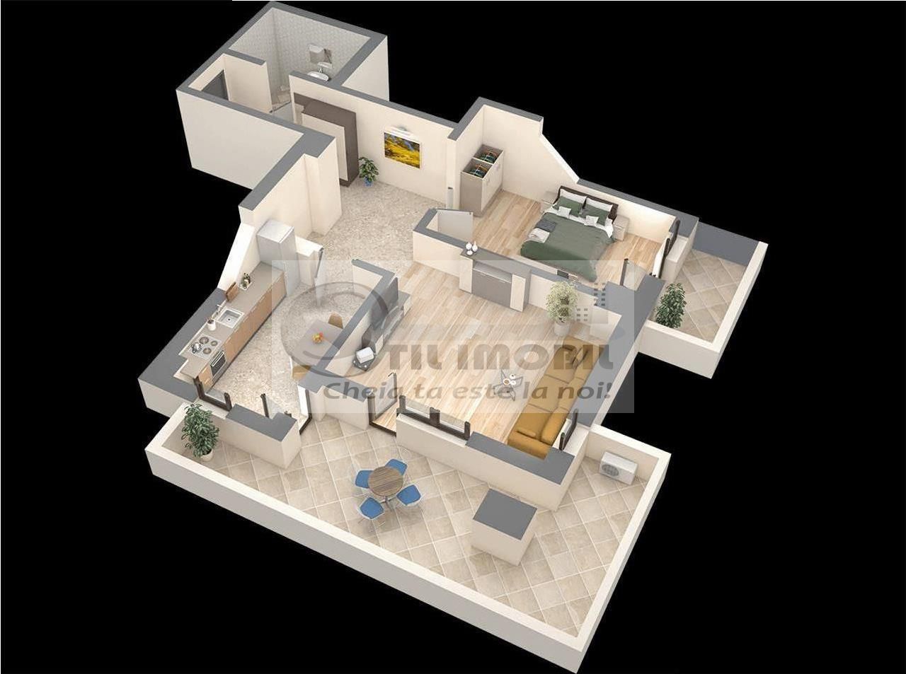 FINALIZAT -INTABULAT-Ap. 2 camere, D, S.T. 85 mp, 136 230 Euro +TVA - Poză 4