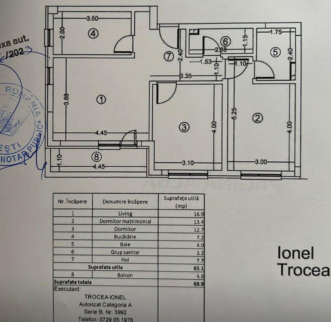 De vanzare apartament premium 3 camere | 2 băi bloc nou 2023 zonă Păcii A266 - Poză 15