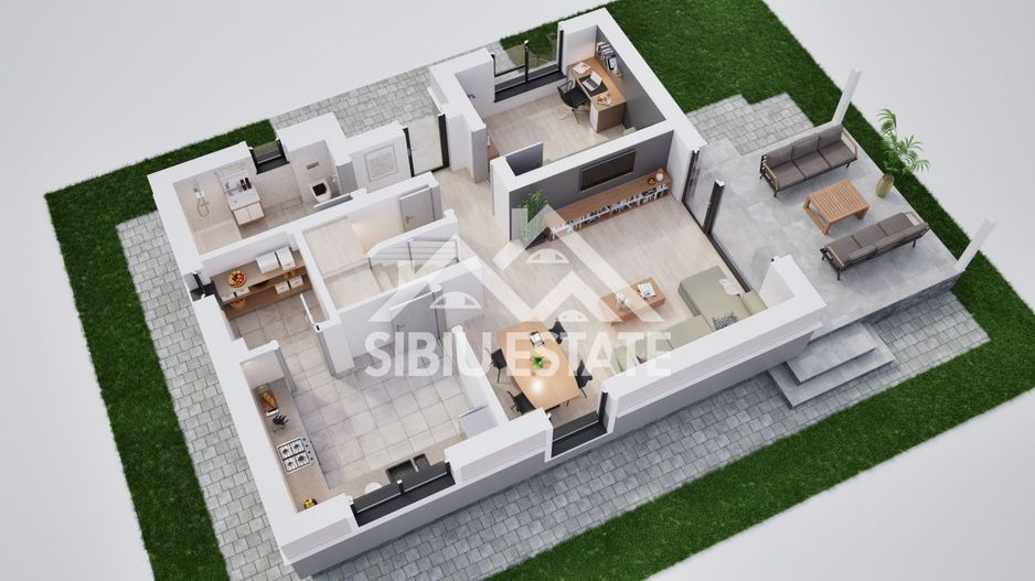 Casă individuală, grădină generoasă- spațiu, lumină și funcționalitate - Poză 4