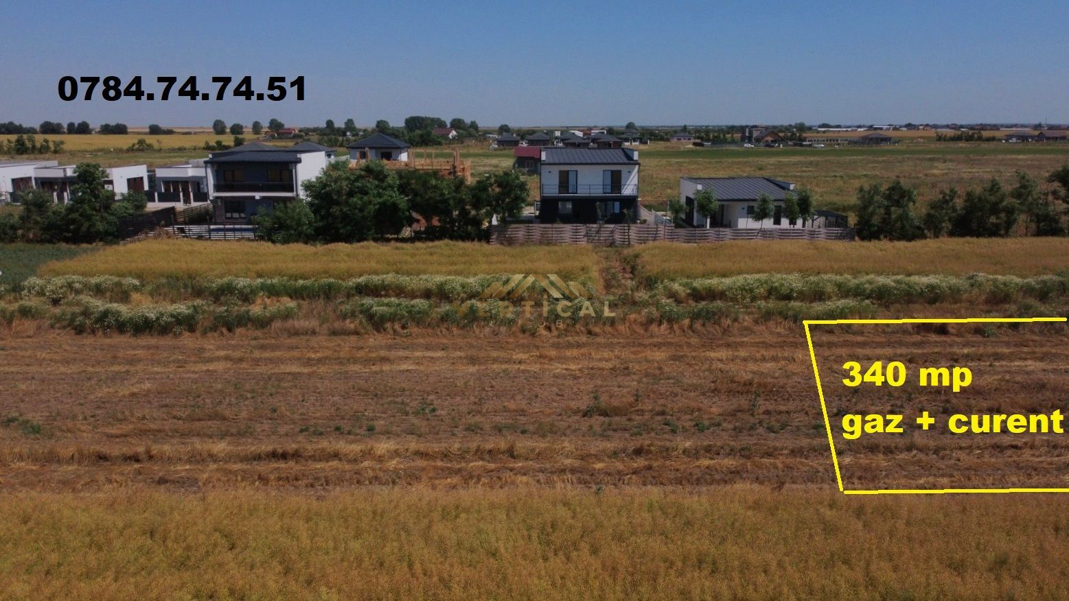 Teren cu gaz si curent - comuna Berceni - Poză 1