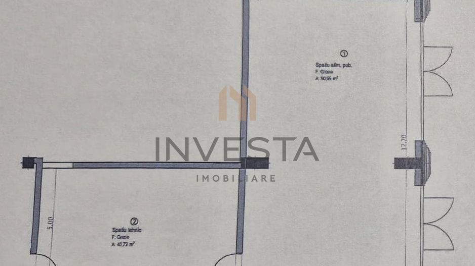 Spatiu Comercial de inchiriat - 131mp - Baza Sportiva Gheorgheni - Schiță 5