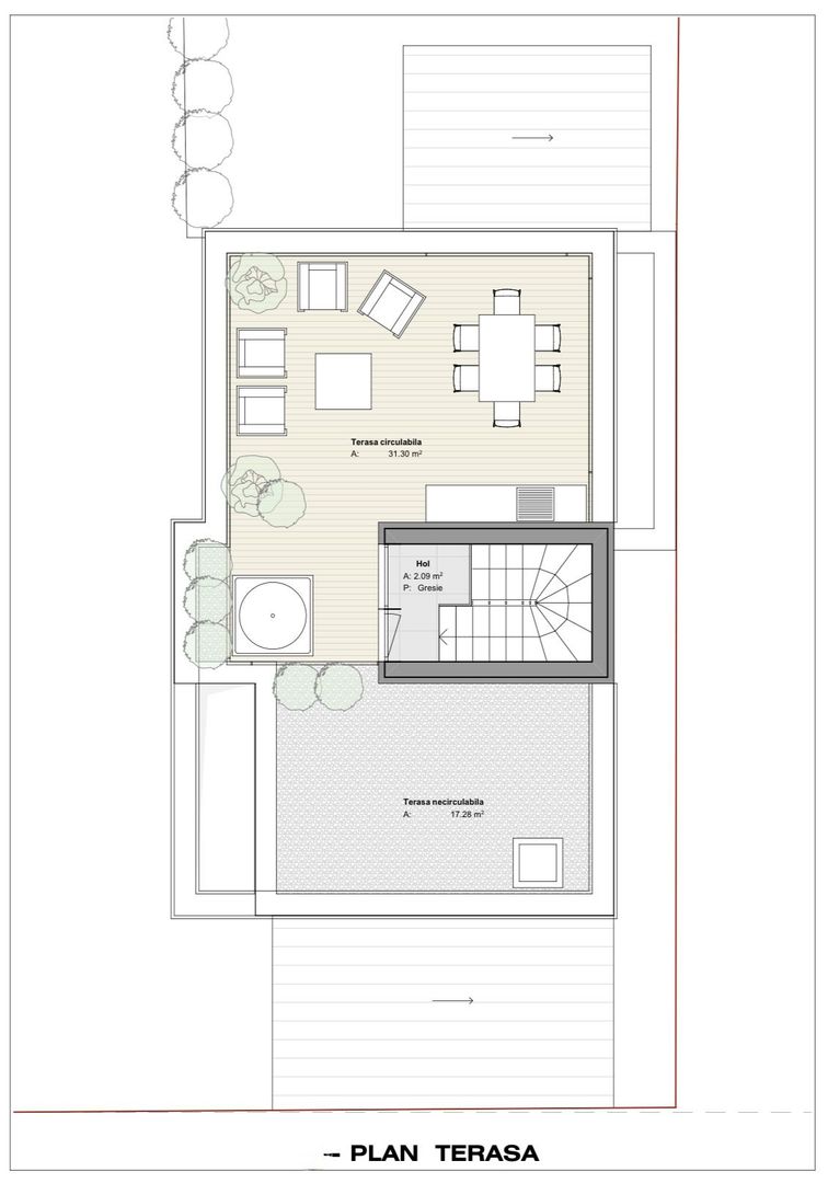 Casa individuala - 149 mp util - terasa rooftop cu jacuzzi de 32 mp - Poză 26