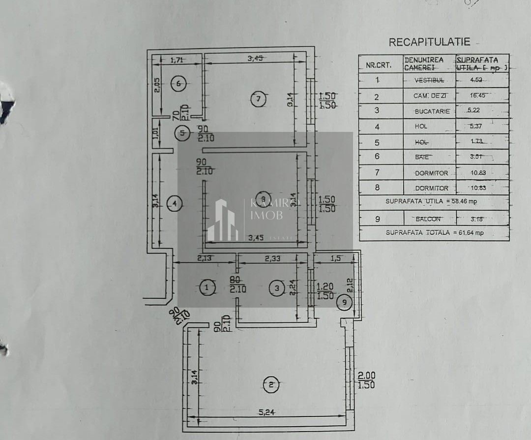 Apartament 3 camere | Piața Miniș | 62 mp | Sector 3 - Poză 8
