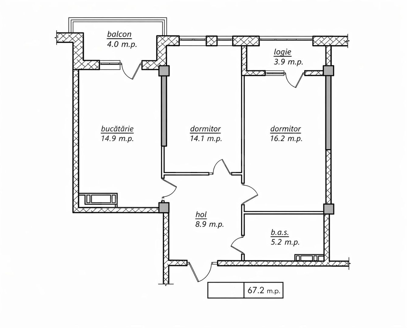 Vânzare, apartament, 2 camere, str. Nicolae Dimo, Durlești. - Poză 2
