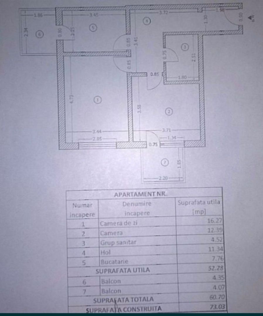 Apartament 2 camere de vânzare - Antiaeriana - Poză 8