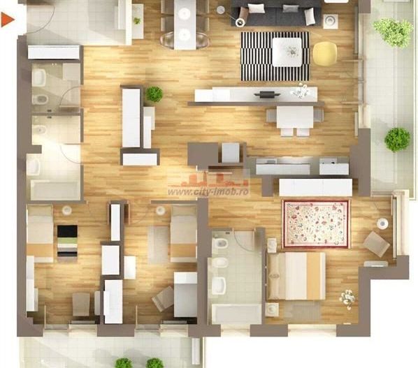 Inchiriere Apartament 4 Camere Baneasa Gradina zoologica - Poză 8