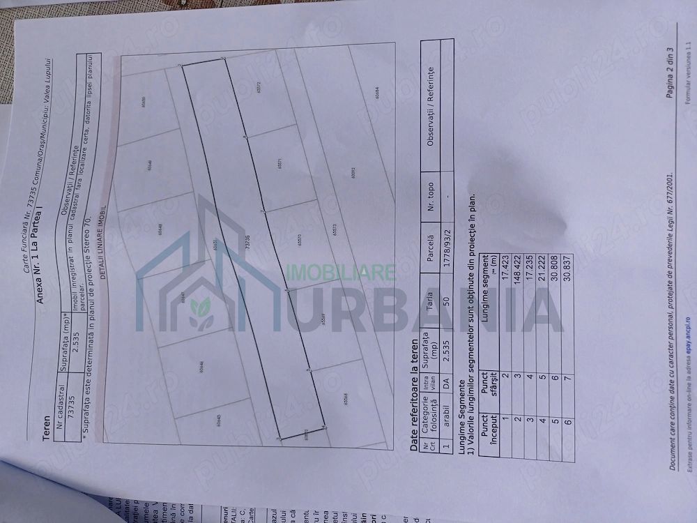 Teren intravilan 2535 mp, strada Lacului, Valea Lupului - Poză 1