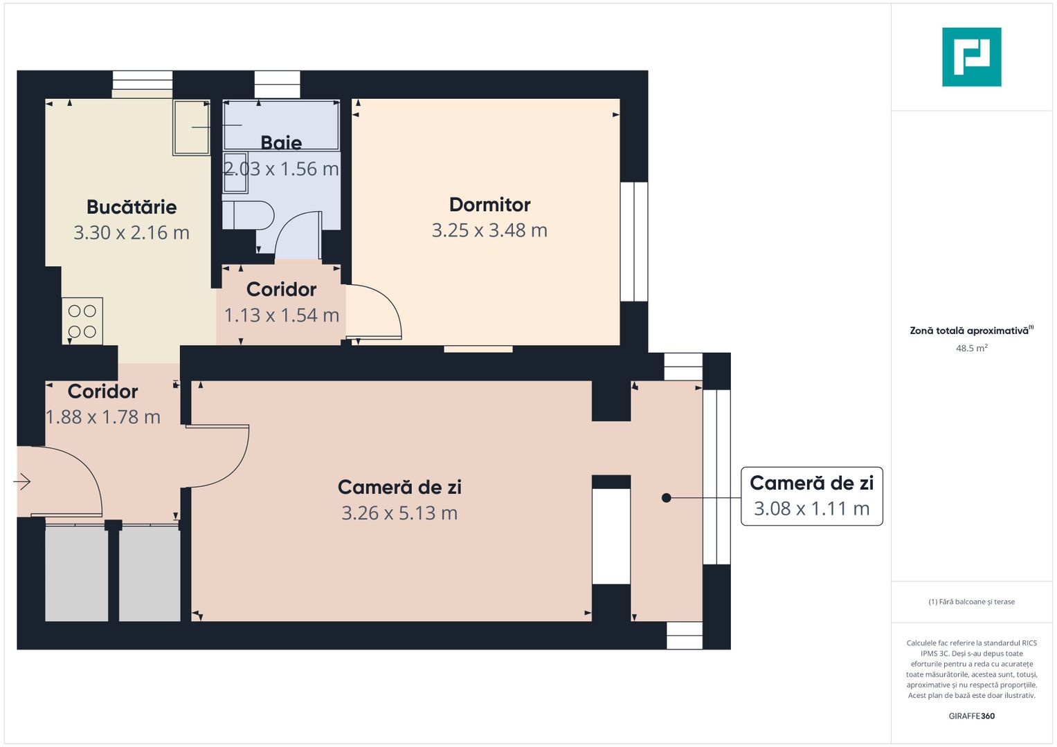 Apartament 2 camere, decomandat în Gradiște, Arad - Poză 13