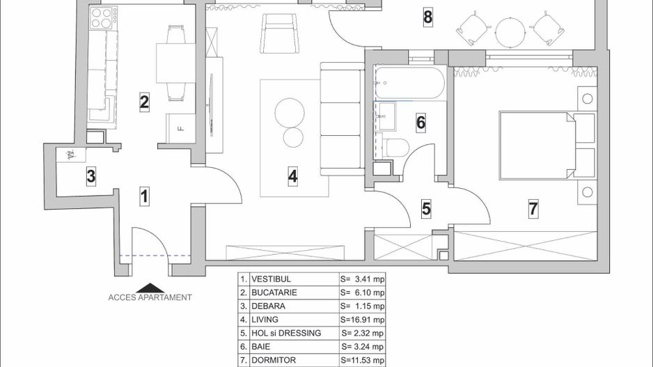 Apartament 2 Camere Renovat Lux Militari Veteranilor - Poză 8