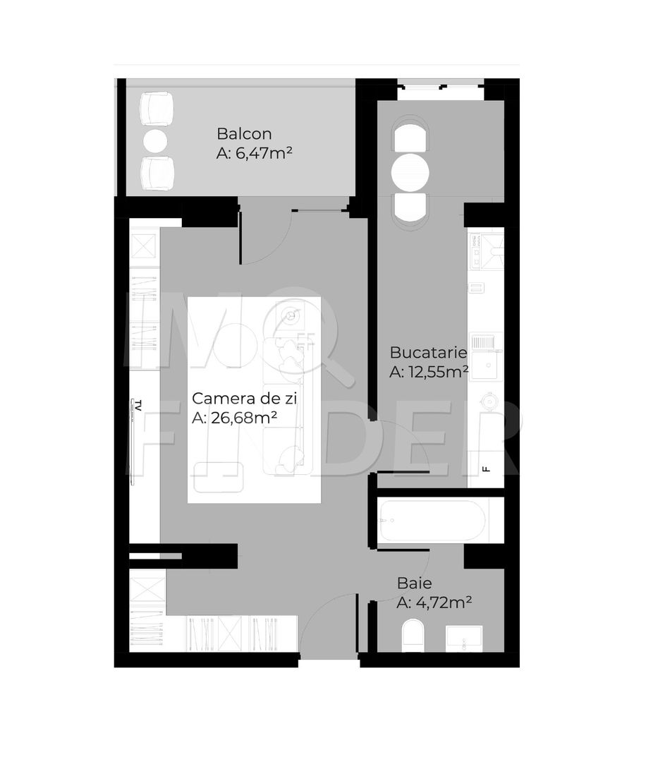 Vanzare apartament 2 camere, zona Soporului/ Gheorgheni - Poză 7