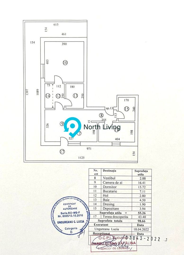 Apartament cu terasa, 99 mp, zona Andronache, mobilat complet - Poză 12