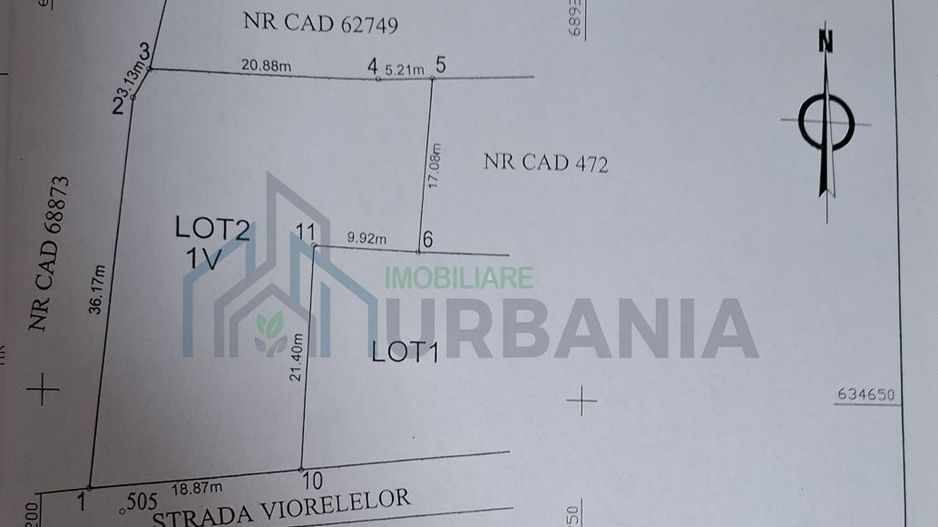 Teren intravilan Valea Lupului 842mp - Poză 2
