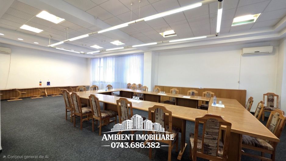 DE INCHIRIAT - SALĂ de CONFERINȚE și BIROURI, 120 mp, VASLUI - zona CENTRALA; - Poză 1