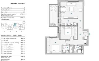 VANZARE APARTAMENT 3 CAMERE | STRAULESTI | 87MP | TERASA | COMPLEX NOU - Poză 16
