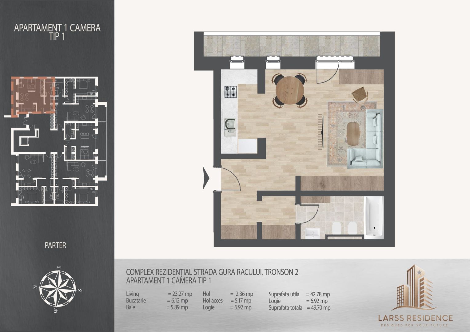 Garsoniera I Larss Residence Th. Pallady I Vanzare - Poză 4