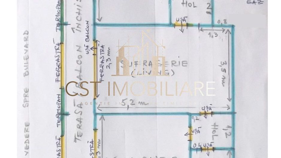 Apartament 2 camere, 50 mp, central, aproape de Nokia - Poză 10