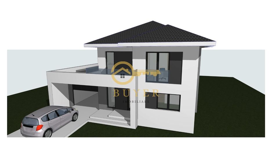 Casa moderna in Selimbar cu garaj- Terasa la parter, 2 balcone la etaj - Poză 22