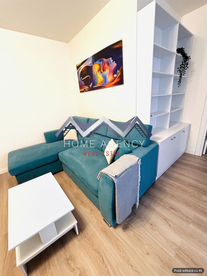Apartament 2 camere de închiriat Otopeni, bloc nou, mobilat & utilat, parcare - Poză 6