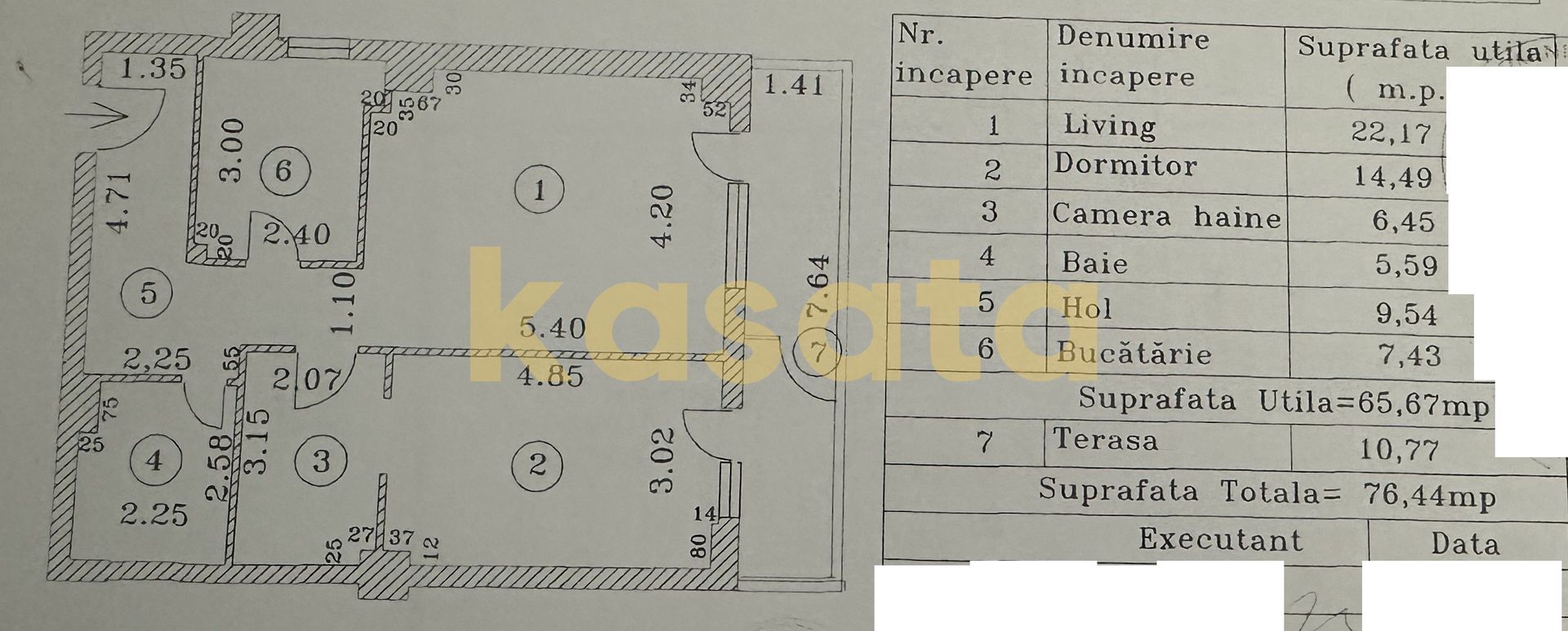 Apartament 2 Camere 🏡 | Primăvara Residence  | Parcare Subterană 🚗 - Schiță 17